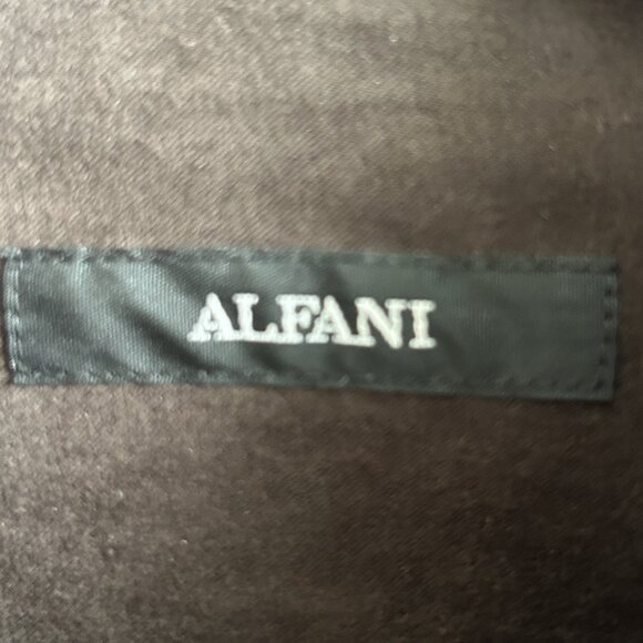 Alfani Men's Vintage Brown Ultrasuede Look Button Front Shirt Size Medium - Picture 4 of 7